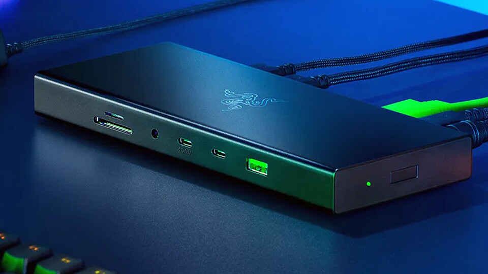 Obwohl grün, kann der USB-Eingang dieses Razer-Geräts USB 2.0 oder 3.0 sein (Bildquelle: Razer)
