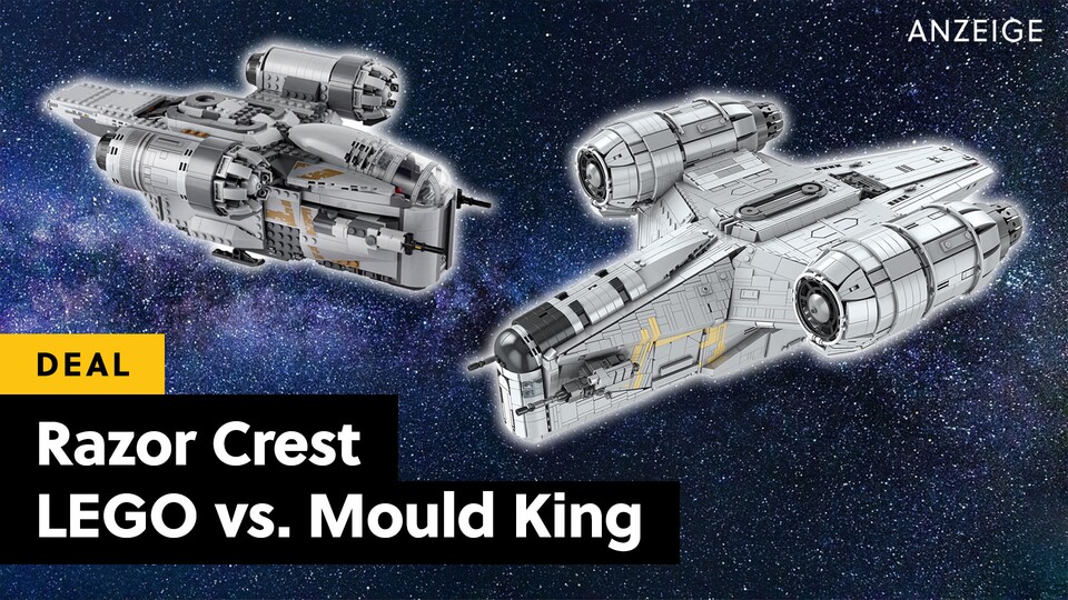 Auf Amazon gibt es die preiswerte Razor Crest von Mould King gerade mit 19% Rabatt. Glaubt ihr, dass sie mit den Lizenz-Produkten von LEGO mithalten kann?