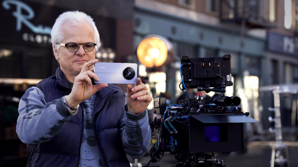 Sogar ein Oscarpreisträger wurde um Rat gefragt: Mit dem Realme 12+ könnt ihr tolle Videos machen - und Filmfilter verwenden.