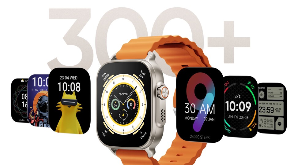 Über 300 Ziffernblätter für eure Smartwatch: Die Auswahl bei Realme ist riesig!
