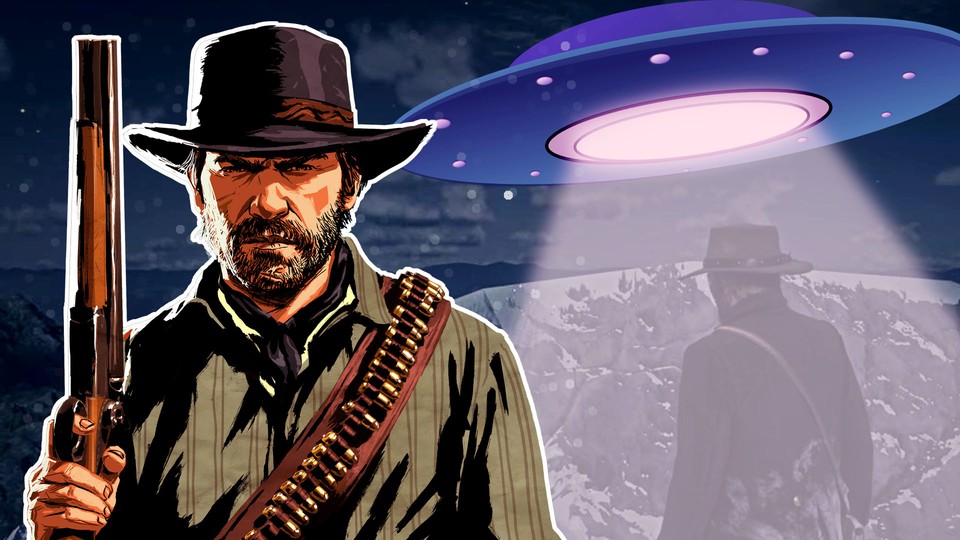 Rockstar und seine Aliens: Auch in Red Dead Redemption gibt es Besuch aus dem All.