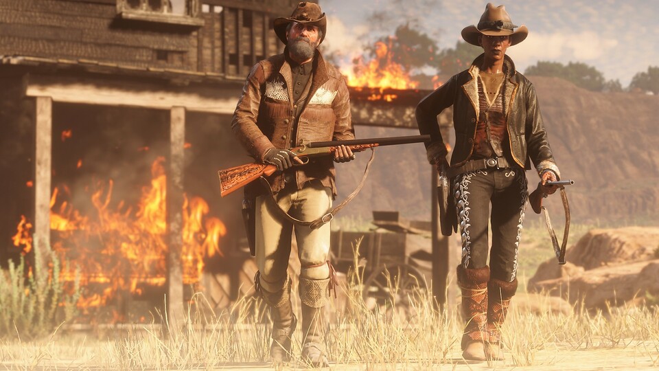 In Red Dead Online spielt ihr einen eigenen Cowboy, der unter anderem unterschiedliche Berufe ausüben darf.