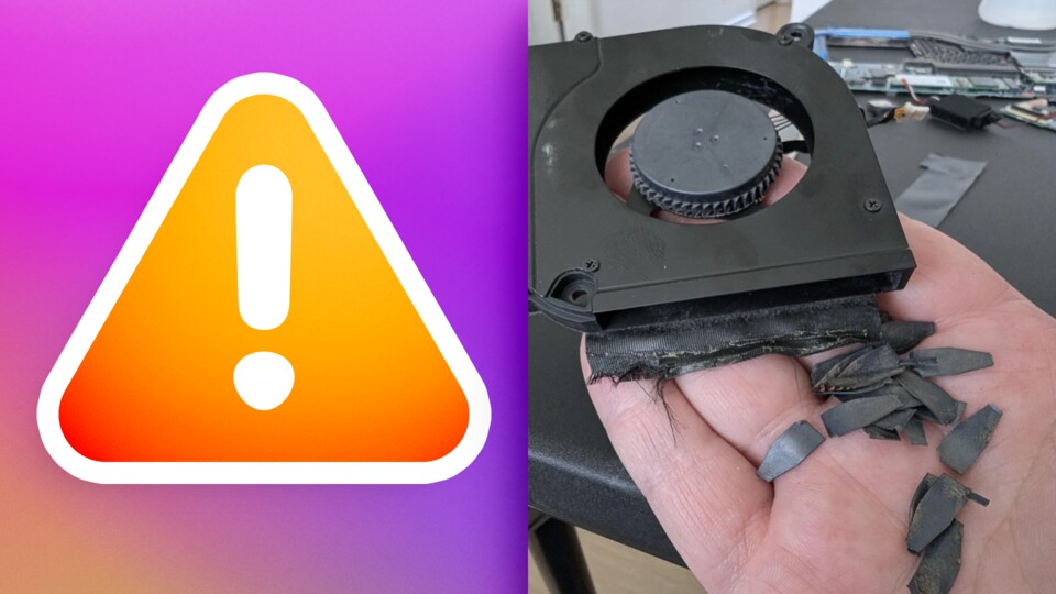 Spieler will Laptop seiner Frau mit Druckluft reinigen aber unterschätzt die Kraft komplett