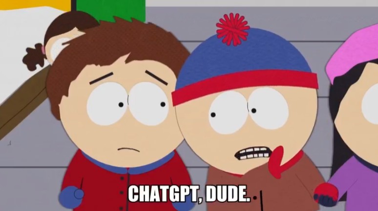 Stan from South Park also knows about the power of ChatGPT.