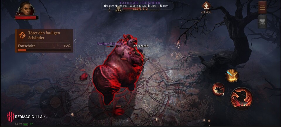 Präzision und Performance: Das REDMAGIC 11 Air ermöglicht in Diablo Immortal ein flüssigeres und direktes Spielerlebnis.