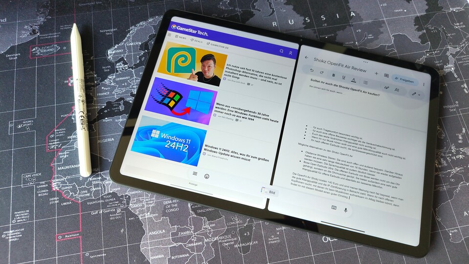 Der Bildschirm ist für Multitasking groß und scharf genug. (Bildquelle: Duy Linh DinhGameStar Tech)