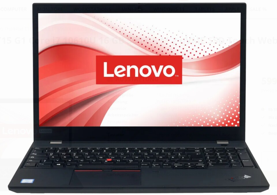 Das Lenovo ThinkPad T15 ist ein typisches Business-Notebook, das häufig refurbished angeboten wird. (Quelle: Lenovo)