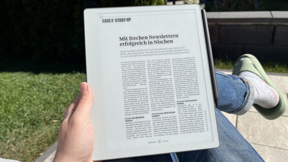E-Books und Magazine lese ich für schnelle Annotationen bevorzugt auf dem Remarkable.