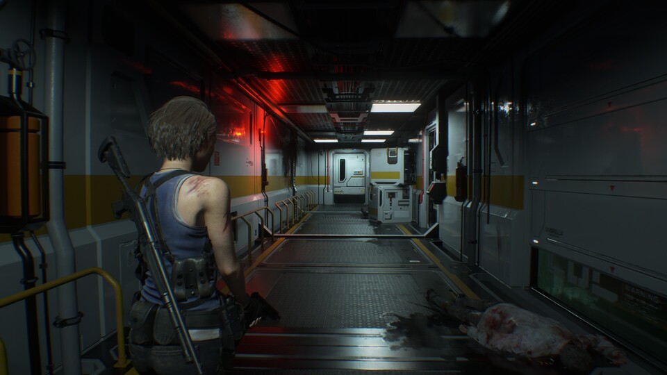 Als Jill Valentine haben wir bereits das Herrenhaus im ersten Resident Evil erkundet. In Raccoon City begleiten wir sie durch unter anderem die Innenstadt, ein Krankenhaus und eine Umbrella-Anlage in Raccoon City.