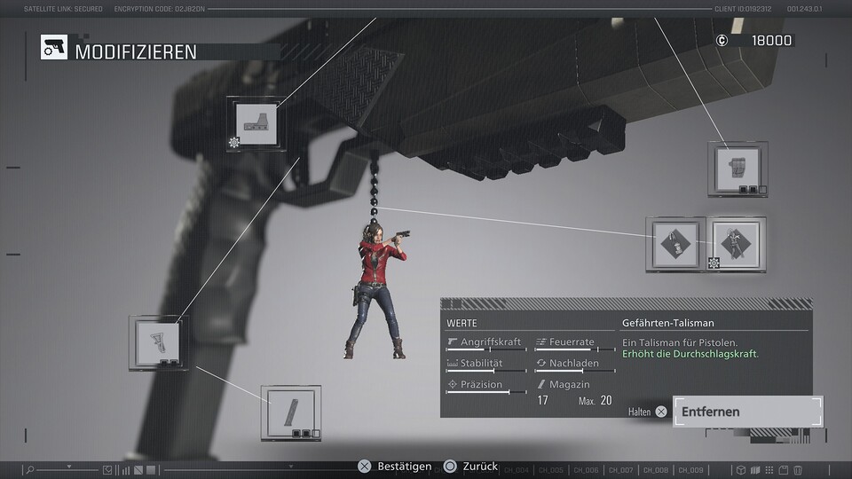 Claire Redfield soll Leon Glück bringen. Sieht doch ziemlich schick aus, oder?
