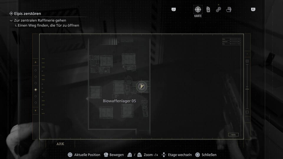 Durchsucht alle Container nach Items, darunter befindet sich auch die Kombination für den Tresor im Kontrollraum.