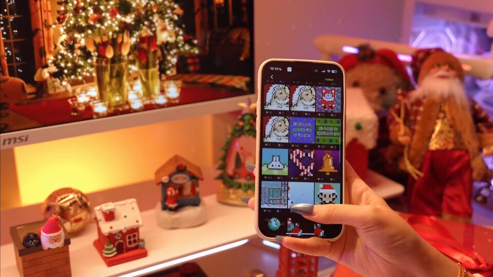 In der App zum Speaker könnt ihr den Inhalt des Displays anpassen - von Weckern über DIY-Pixelgesichter bis hin zu Animationen ist vieles möglich.