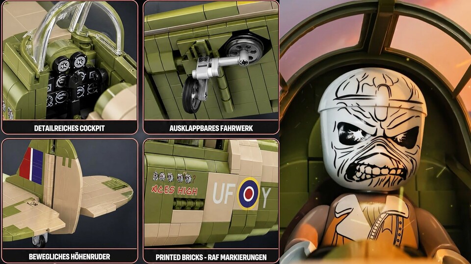 Eine Masse an bedruckten Details und Sondersteinen – und nein, das RAF steht hier für die britische »Royal Air Force«.