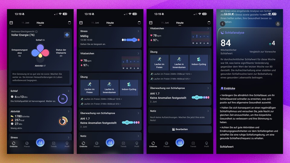 Im Grunde erkennt ihr alle wichtigen Details auf der Hauptseite.