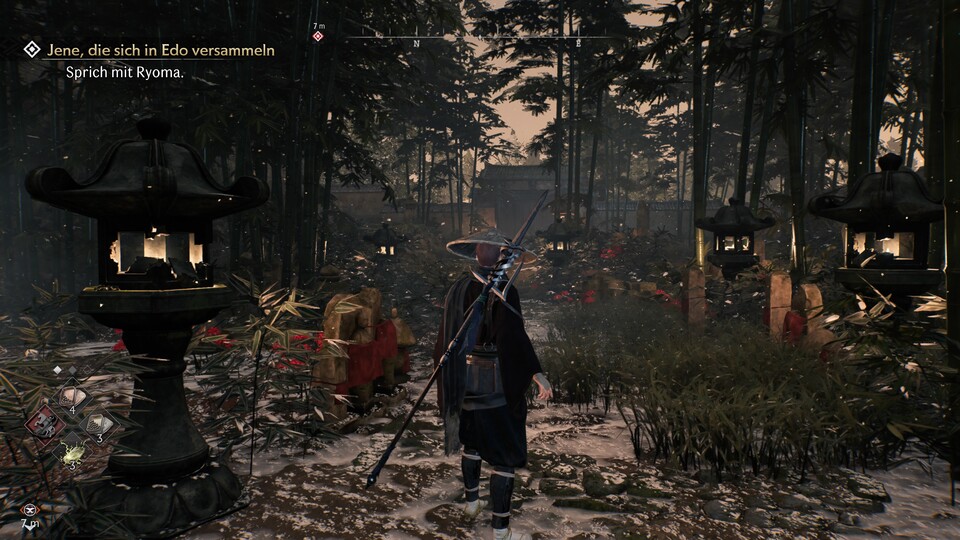 Rise of the Ronin bietet viele hübsch gestaltete Orte, bleibt grafisch aber insgesamt hinter anderen modernen PS5-Titeln oder einem deutlich älteren Ghost of Tsushima zurück.