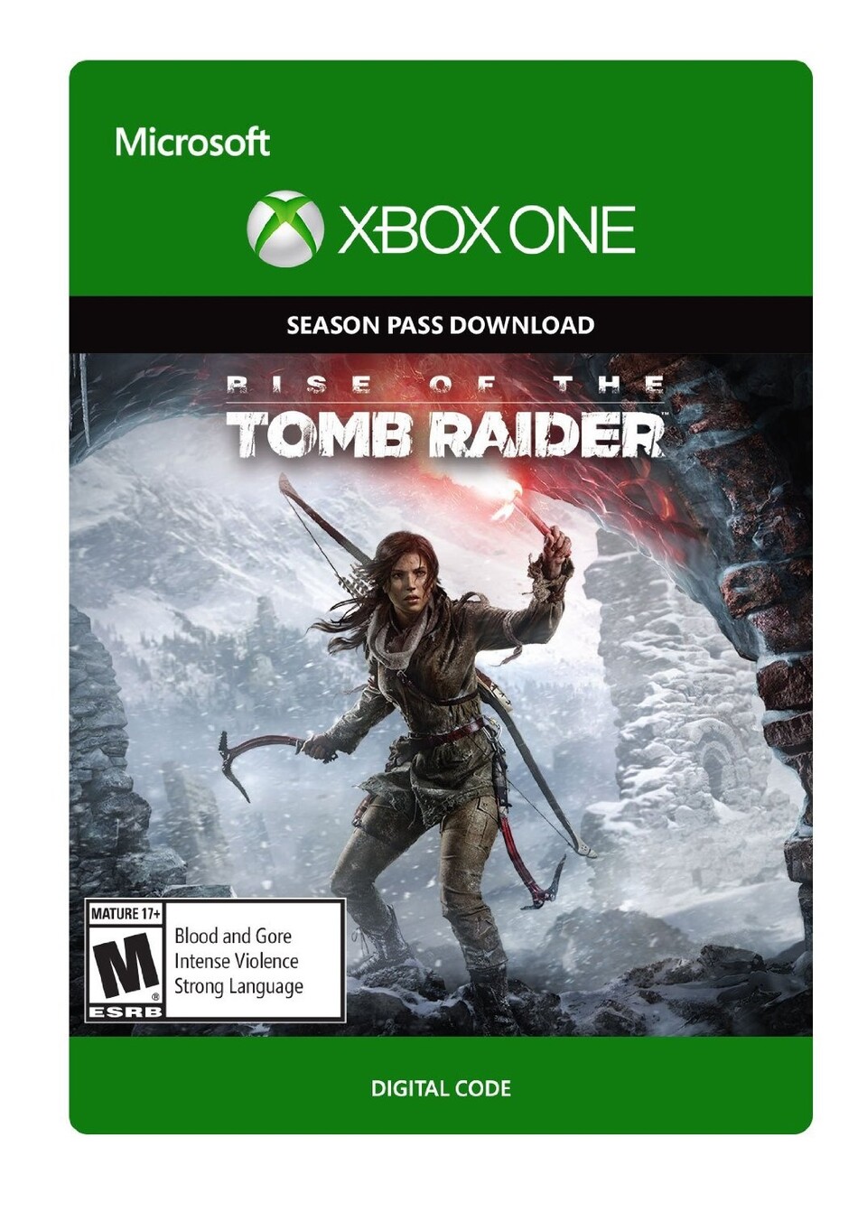Packshot des Rise of the Tomb Raider Season Pass für die Xbox One auf Amazon