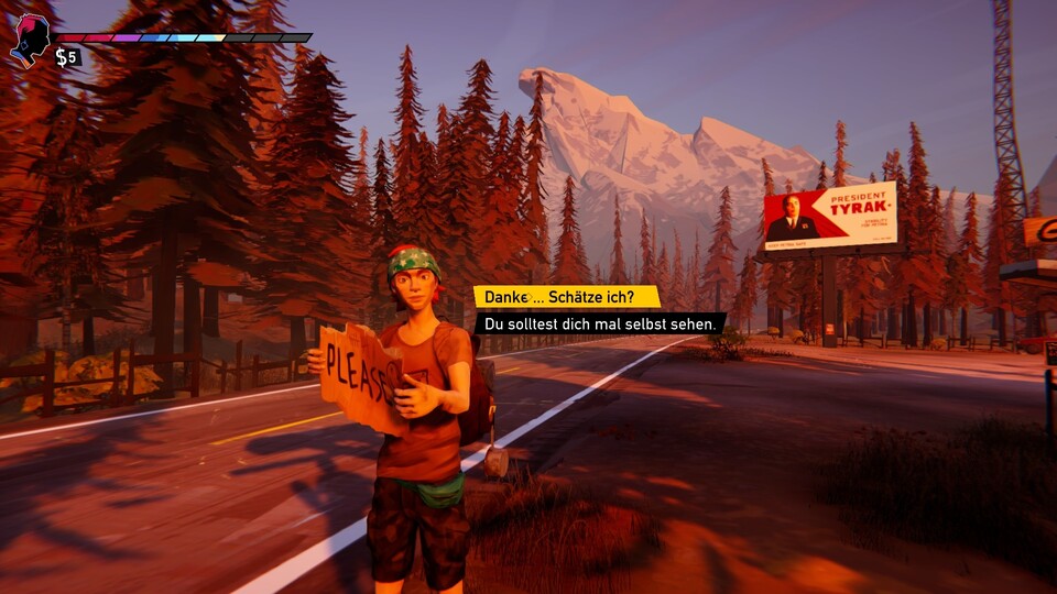 In Road 96 erwartet euch ein abgedrehter Roadtrip, der bei jedem Durchgang anders ausfällt.