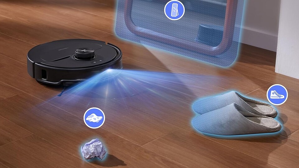 Der Saugroboter erkennt nicht nur Hindernisse, sondern kann sie voneinander unterscheiden.