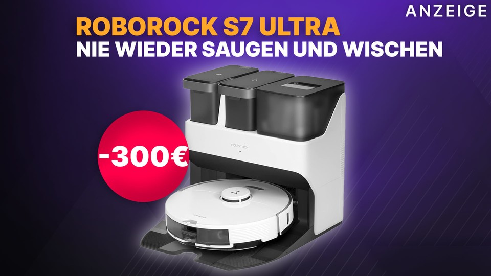 The Roborock S7 Pro Ultra is the little brother of the Roborock S7 maxV - and almost as good!  The fully automatic suction and cleaning station also saves you a lot of time every day.