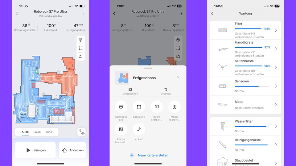 Die App ist übersichtlich, performant und bietet nützliche Optionen.