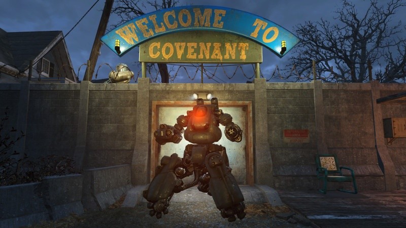 Mit der Modifikation Robot Home Defence lassen sich eigene Kampfroboter für die Verteidigung einer Siedlung in Fallout 4 produzieren. 