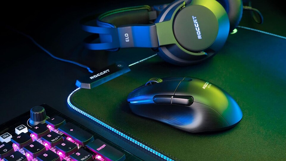 Die Roccat Kone Pro Air lässt sich problemlos in euren bestehenden Peripherie-Mikrokosmos einbinden!