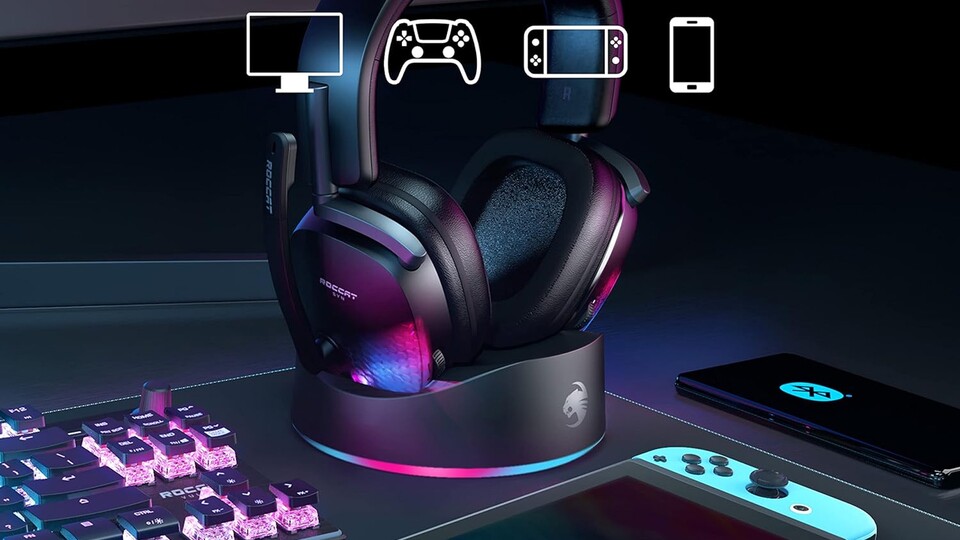 Kompatibel mit eurem PC, eurer PlayStation + Co.: Das Roccat Syn Max Air ist ein absolutes Alleskönner-Headset!