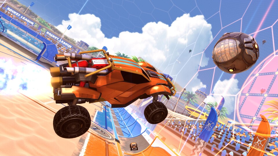 Okay, zugegeben, Rocket League hat inzwischen Lootboxen und man verdient sich mit jedem Match neue (rein kosmetische) Items. Aber dabei von Endgame zu sprechen, wäre überzogen.