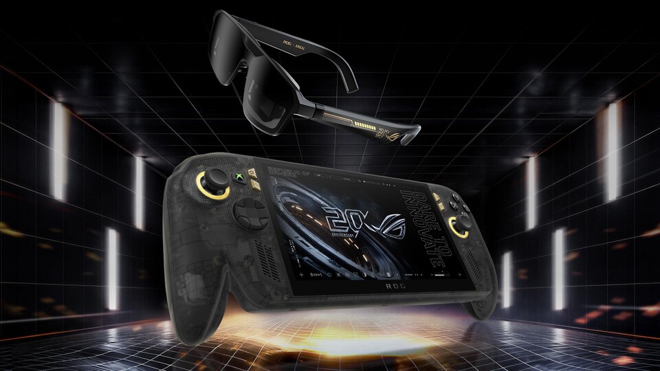 Mit der ROG XREAL R1 Edition 20 verwandelt sich die XBOX Ally X20 in ein mobiles Gaming-Kino mit virtueller 171-Zoll-Leinwand.