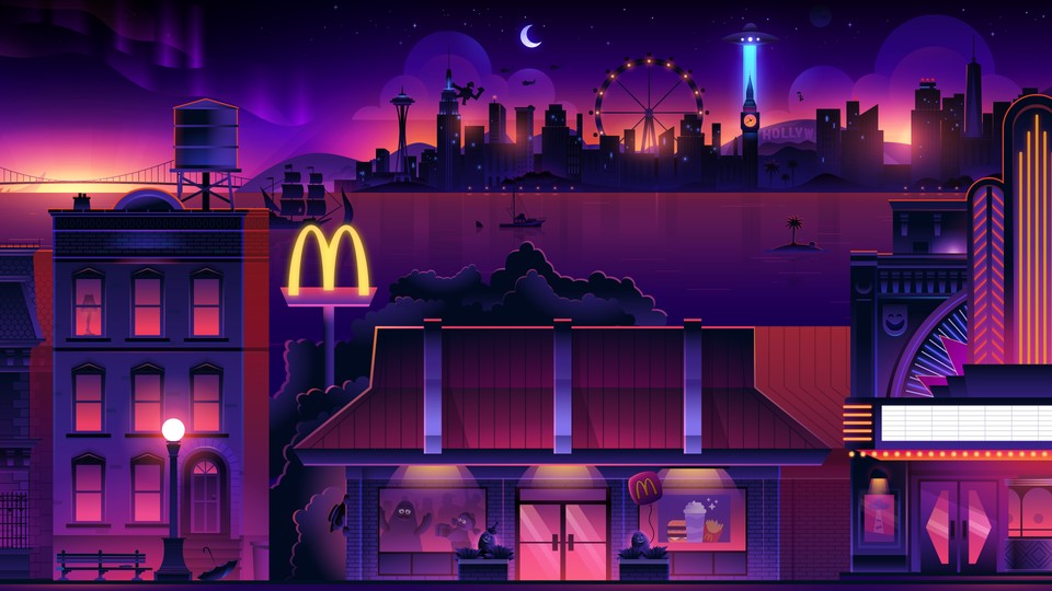 So sieht Rokus Bildschirmschoner mit McDonalds-Werbung in den USA aus. (Bild: Roku)