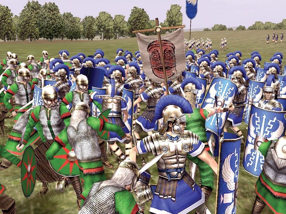 Axtkrieger machen unseren Römern zu schaffen. Doch nach dem ersten Ansturm erholen s