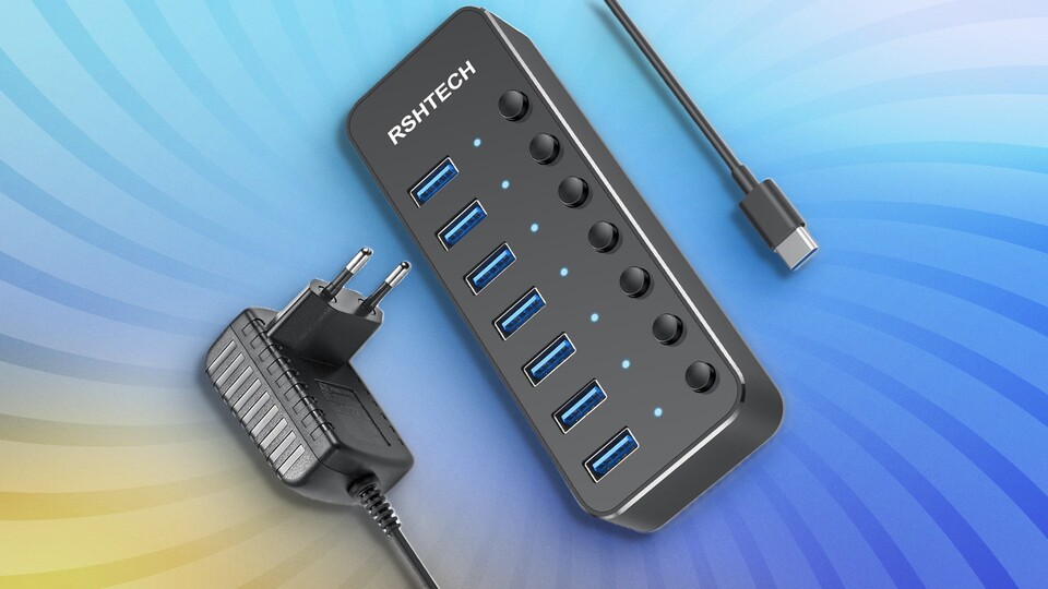 Ein cleverer USB-Hub mit gutem Preis-Leistungs-Verhöltnis. (Bildquelle: RSHTech)