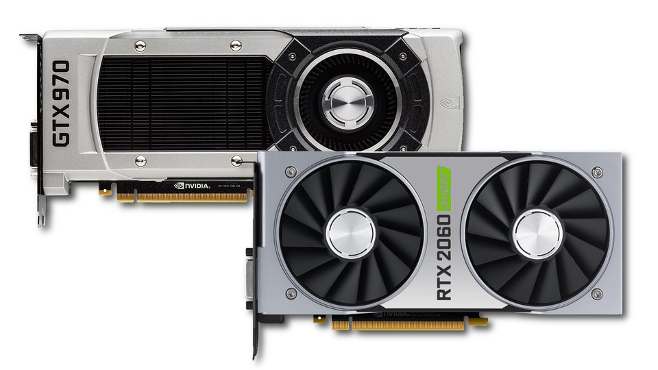Alt gegen neu: Wie groß ist der Unterschied zwischen der aktuellen Geforce RTX 2060 Super und der Geforce GTX 970 aus dem Jahr 2014?