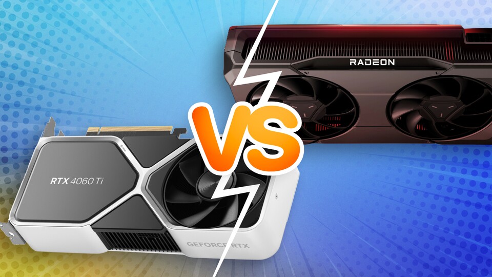 Das Duell zwischen der RTX 4060 Ti und RX 7600 XT wird in dieser Generation neu aufgelegt.