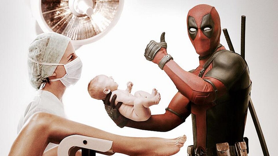 Deadpool wird das Kind schon schaukeln ... hoffentlich. Bildquelle: DisneyMarvel20th Century Fox