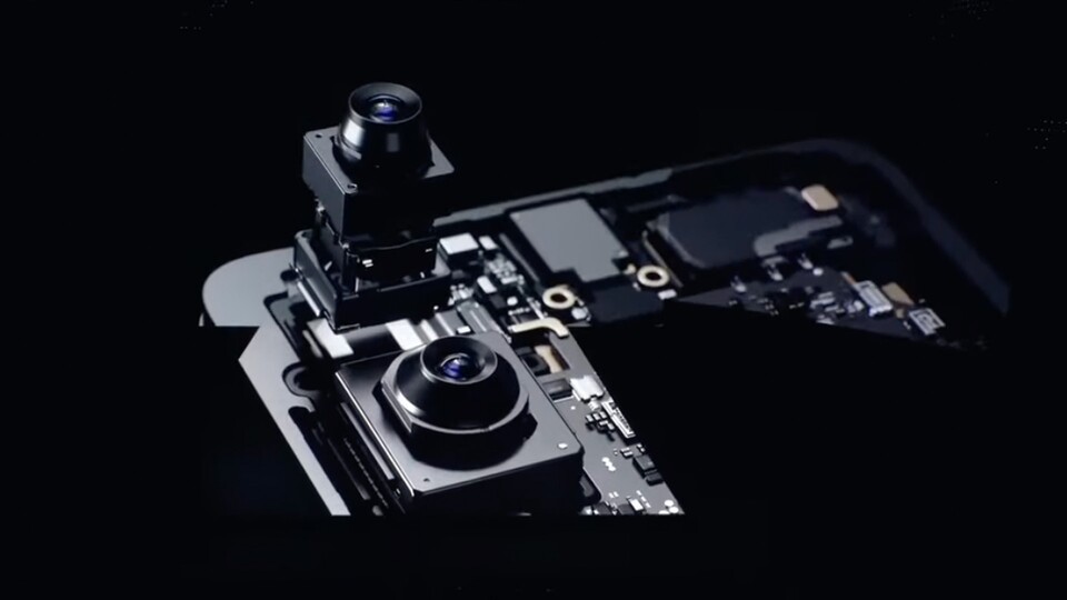 Die ersten Teaser-Bilder von Samsung deuten auf eine Telekamera.