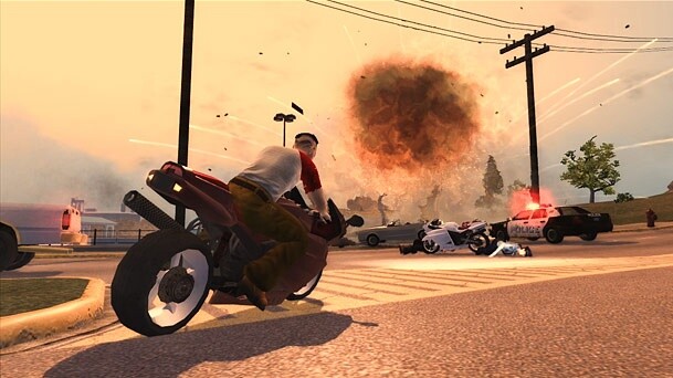 Saints Row war anfangs noch sehr nah an GTA, wurde mit der Zeit aber zunehmend abgedrehter.