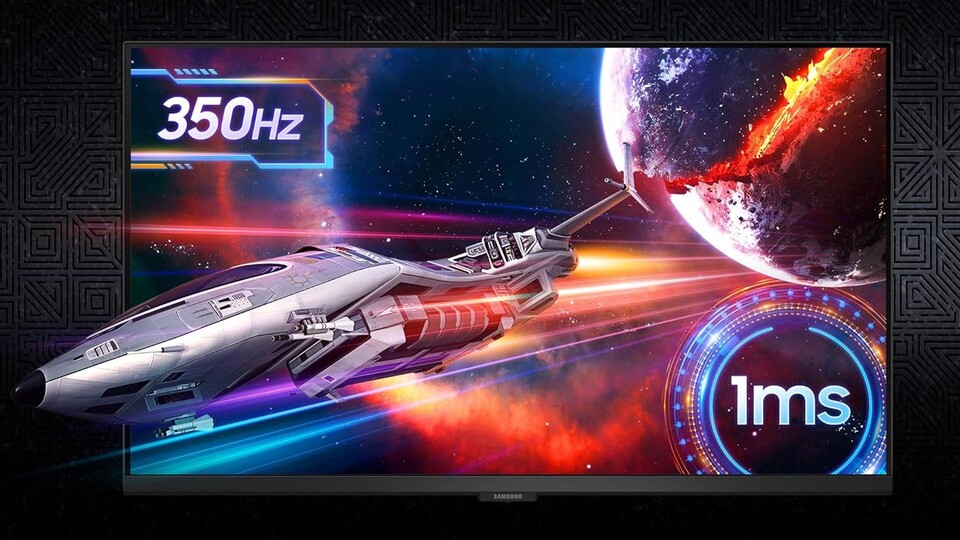 Die Kombination aus 350Hz Refreshrate und nur 1ms Reaktionszeit des Odyssey G60F sorgt für absolut verzögerungsfreies Gameplay ohne Ghosting oder Tearing.