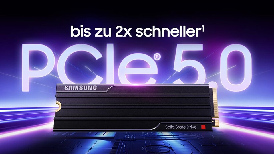 Die Samsung 9100 PRO erreicht dank PCIe 5.0 bis zu doppelt so hohe sequentielle Lese- und Schreibraten wie das Vorgängermodell 990 PRO.