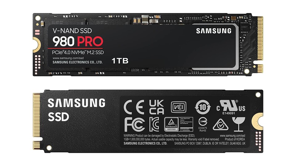 Die Samsung 980 Pro gibt es am Prime Day mit 250 GB, 500 GB, 1 TB + 2 TB.