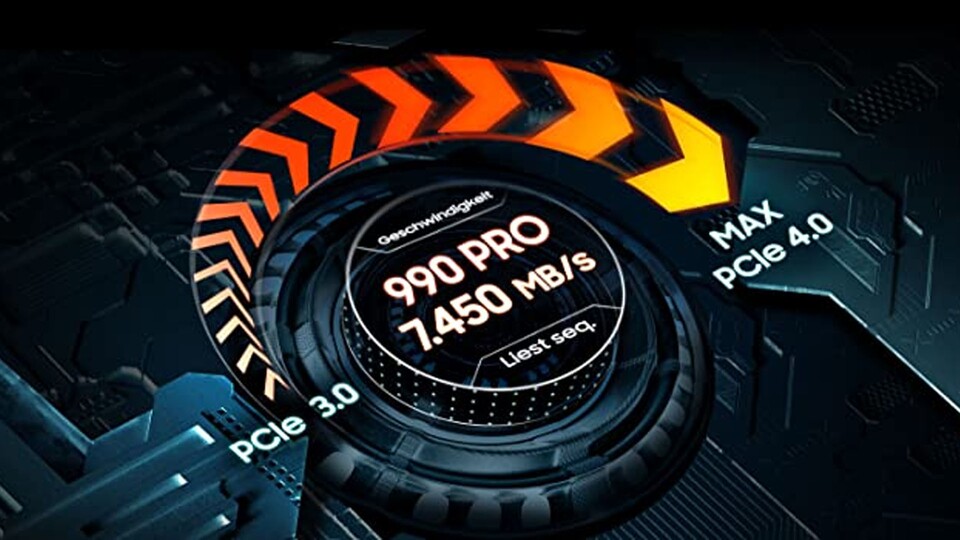 Mit der Samsung 990 Pro mit 2 Terabyte zündet Samsung den Gaming-Turbo. Und das auch noch supereffizient.