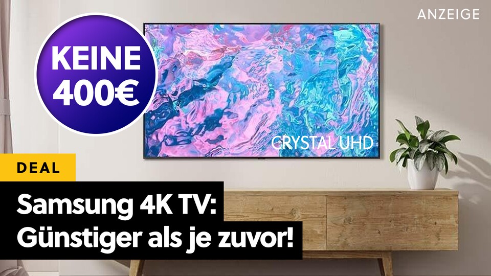 Ein echter Samsung Crystal UHD TV für unter 400€ - und dann ist er auch noch über 1,2 Meter groß!