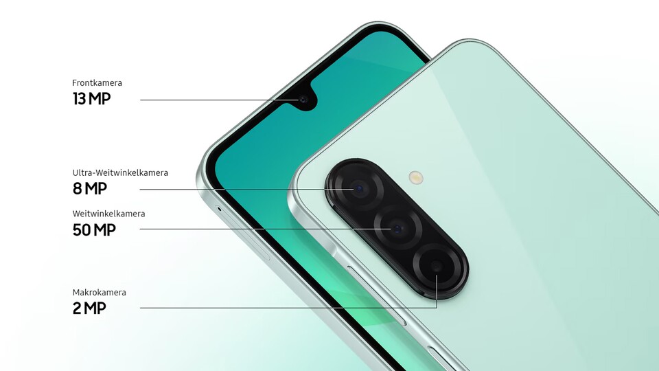 Insgesamt vier Linsen stehen euch beim Samsung Galaxy A26 zur Verfügung, damit ihr eure besten Momente würdig verewigen könnt!