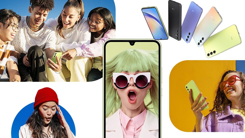 Das Design ist spannend: Die Farben des Samsung Galaxy A34 stehen im Trend der Zeit.