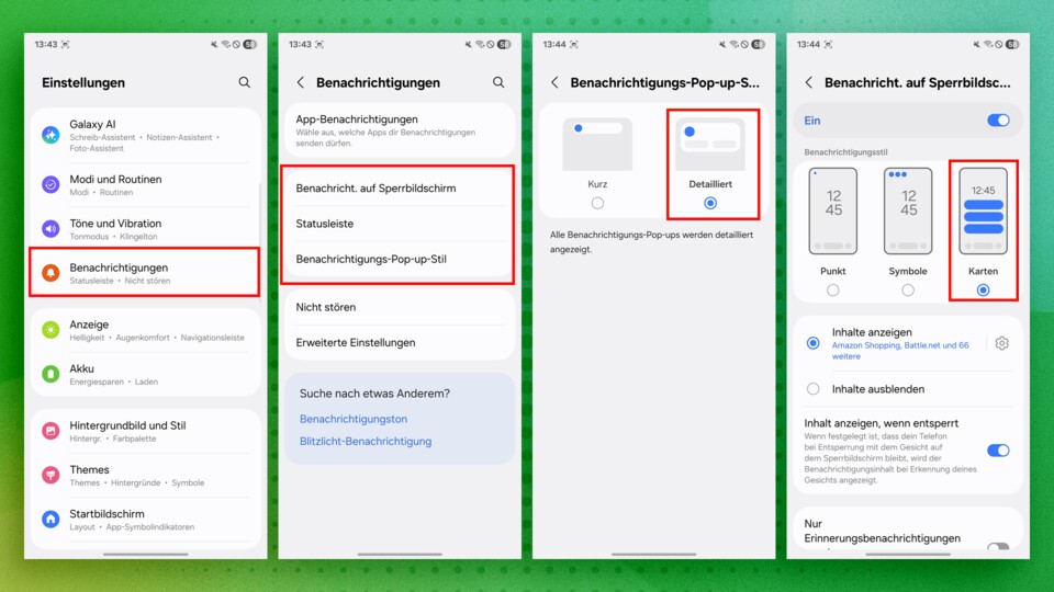 Bei Android habt ihr so viele Möglichkeiten, Benachrichtigungen anzupassen.