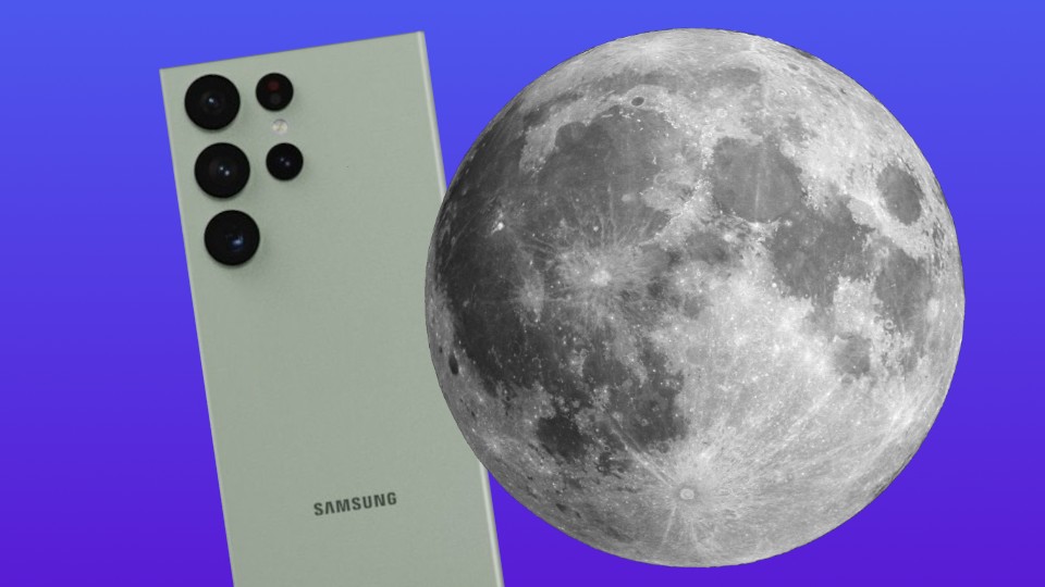 Samsung kombiniert eine Periskop-Kamera, 200 Megapixel und einen guten Nachtmodus, um Nahaufnahmen vom Mond zu ermöglichen.