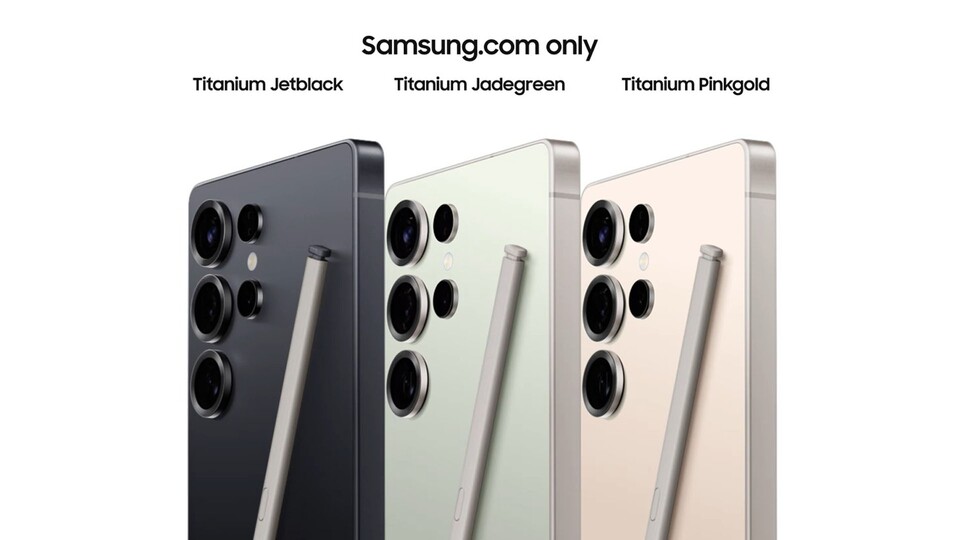 Wie auch schon bei den Vorgänger-Serien bekommt ihr die schicksten Farben des Samsung Galaxy S25 Ultra nur bei Samsung direkt!