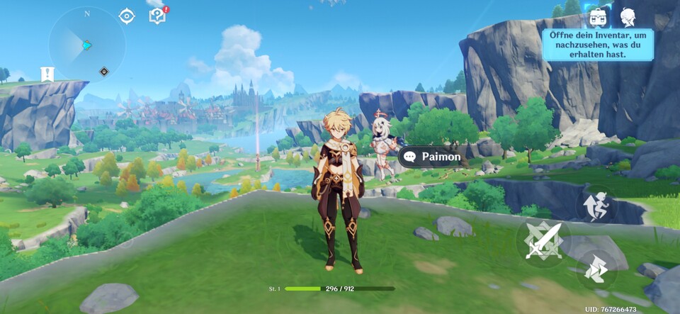 Genshin Impact spielt sich nicht nur flüssig, sondern sieht auf dem S26 Ultra auch richtig gut aus. (Bildquelle: GameStar Tech)