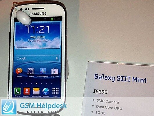 Das neue Samsung Galaxy S3 Mini.