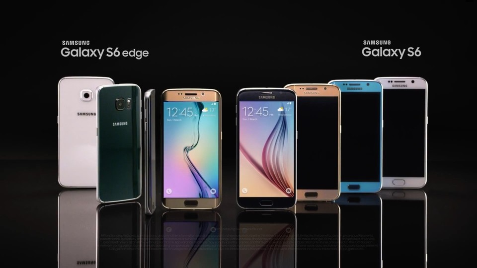 Die beiden Smartphones Samsung Galaxy S6 und Galaxy S6 Edge sind bis auf Kleinigkeiten sehr ähnlich.